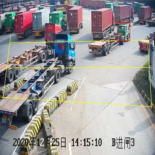 港口大貨車進出口安全管控AI智能抓拍預警系統